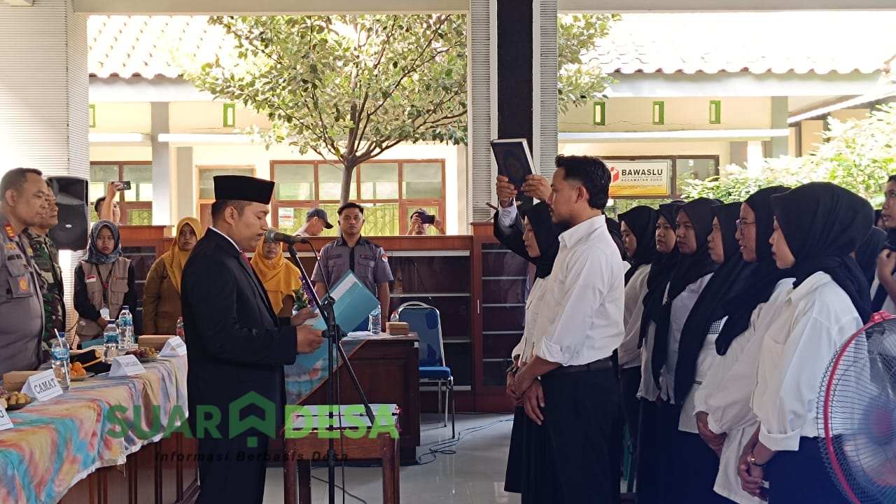 Pelantikan PTPS Kecamatan Soko