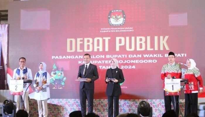 Teguh-Farida Usung “Bojonegoro Klunting” di Debat Publik Pilbup Bojonegoro 2024
