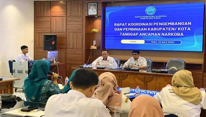 BNNK Tuban Perkuat Sinergi Cegah Ancaman Narkoba Lewat Rapat Lintas Sektor